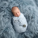 Sparkle Blue Leather Star Pacifier Gift Set