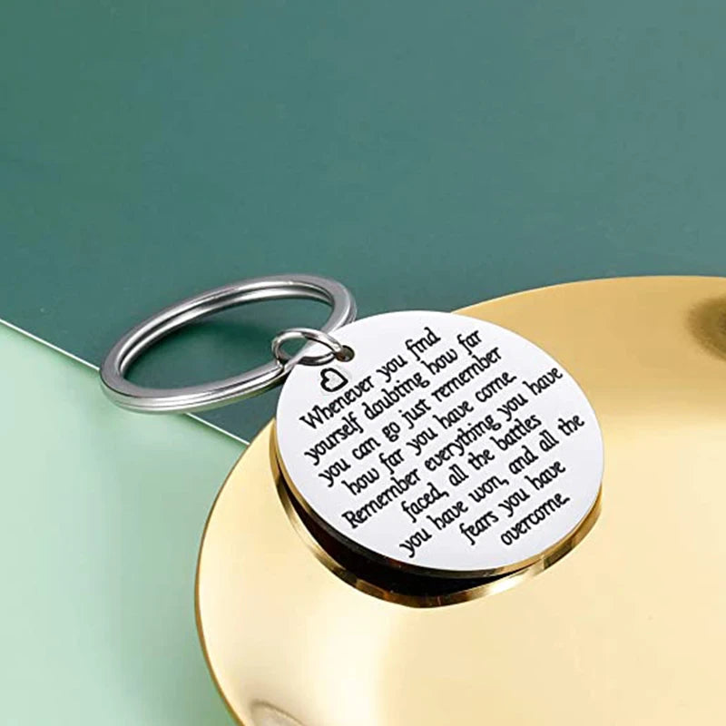 Inspirational Stay Strong Gift Keychain