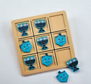 Chanukah Wood Tic Tac Toe Game