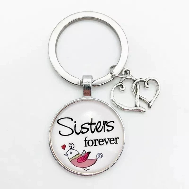 Sisters Forever Keychain