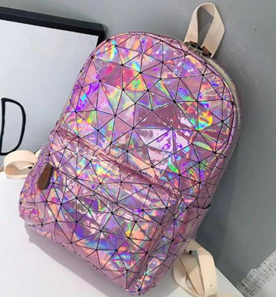 Pink Holographic Bag Pack