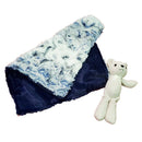 Snowy Cuddle Blue and Cream Lovey