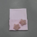 Baby Pink Bouclé Star Newborn Hat