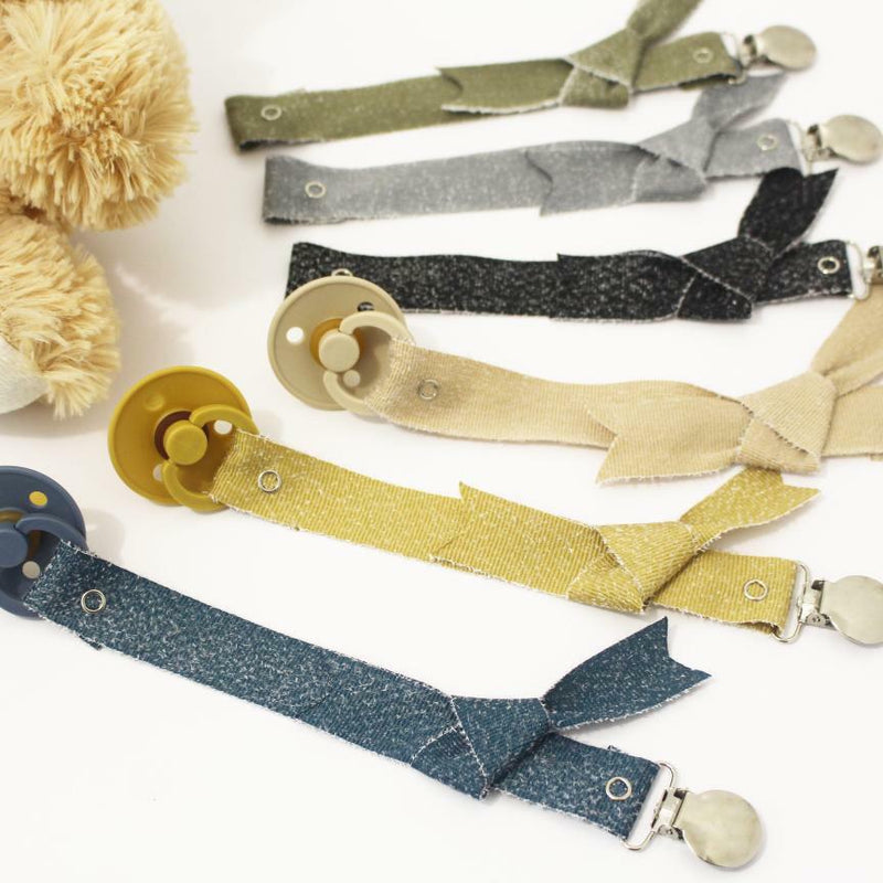Fuzzy Knot Pacifier Clip