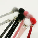 White Pom Pom Pacifier Clip