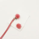 Pink Pom Pom Pacifier Clip