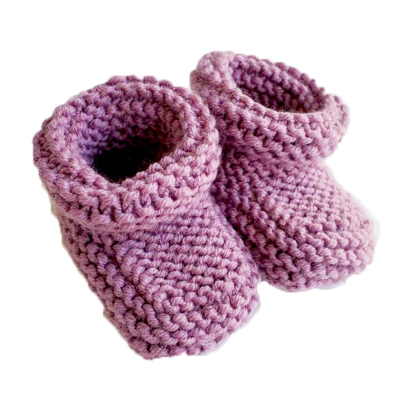 Acrylic Knit Baby Booties