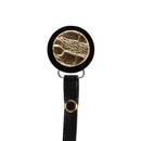 Gold Croc Circle Pacifier Clip