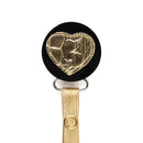 Gold Croc Heart Pacifier Gift Set