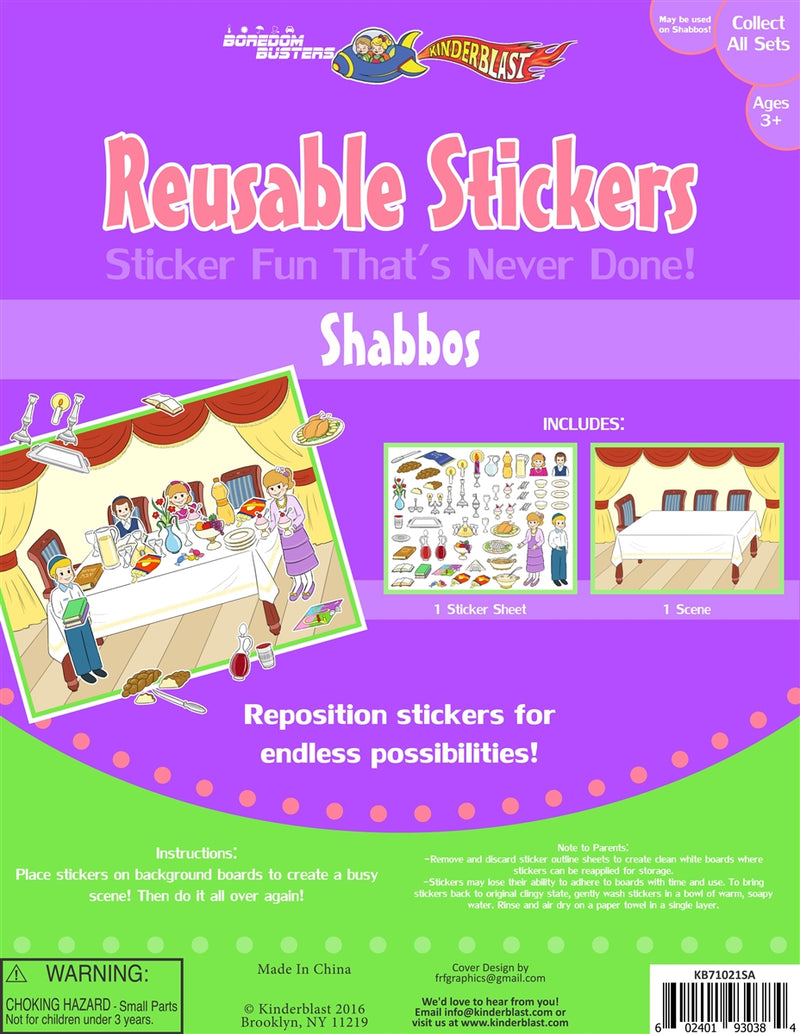 Reusable Stickers Shabbos
