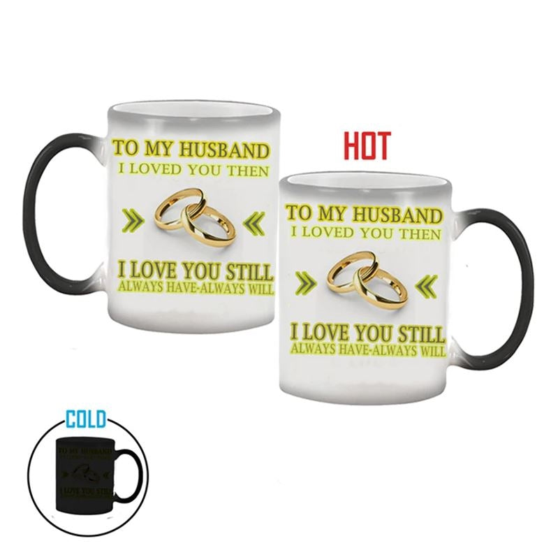 To My Husband Color Changing Mug