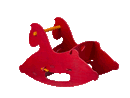 Red Wooden Rocking Horse