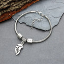 Mother Daughter Charms Bracelet- Puzzle Love Heart