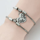 Mother Daughter Charms Bracelet- Puzzle Love Heart