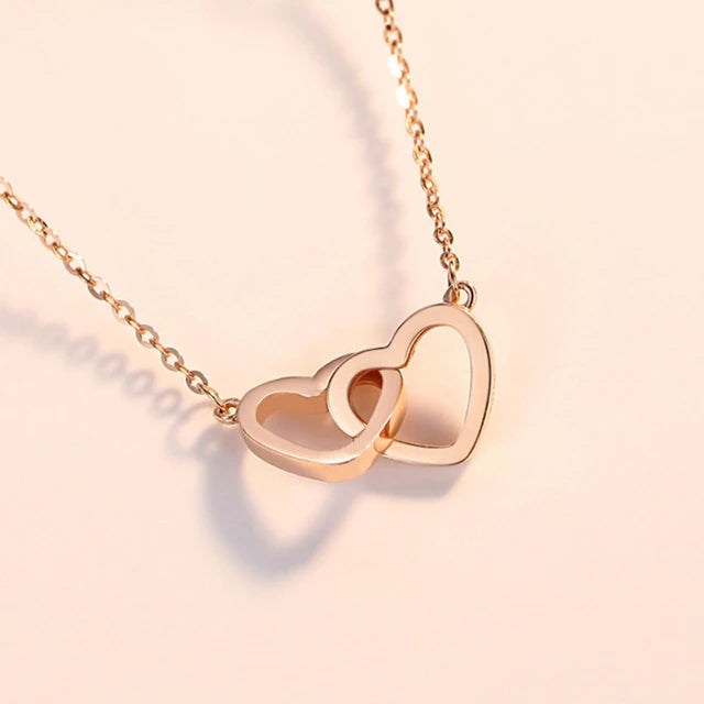 Ladies Jewelry Heart to Heart Necklace