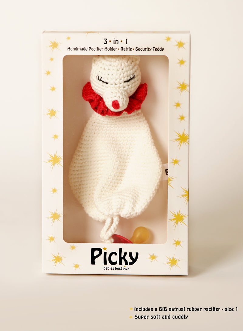 Baby Knitted Rattle Pacifier