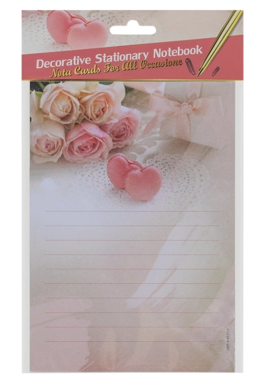 Decorative Stationary Notebook- Rose Heart Stationary collection