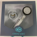 Silver Croc Circle Pacifier Gift Set