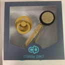 Gold Croc Circle Pacifier Gift Set