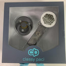 Black White Croc Hexagon Pacifier Gift Set