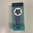 Sparkle Blue Leather Star Pacifier Clip
