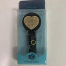 Gold Croc Heart Pacifier Clip