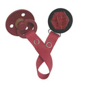 Maroon Croc Hexagon Pacifier Gift Set