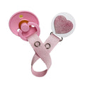 Sparkle Pink Heart Pacifier Gift Set