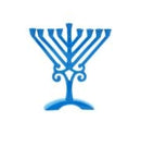 Blue Rambam Style Menorah