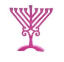 Pink Rambam Style Menorah