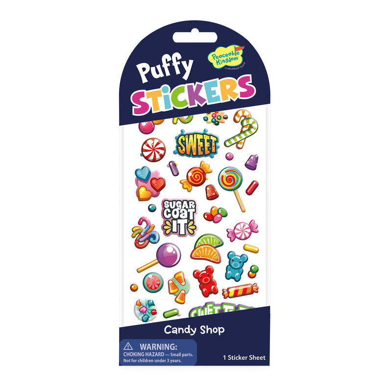 Candy Shop Puffy Stickers