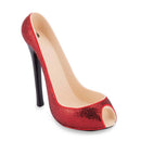 Red Glitter High Heel Wine Bottle Holder