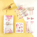 Pink Flower Stationary set