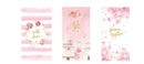 Pink Flower Stationary set