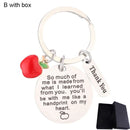 Teacher Love, Thank You Keychain
