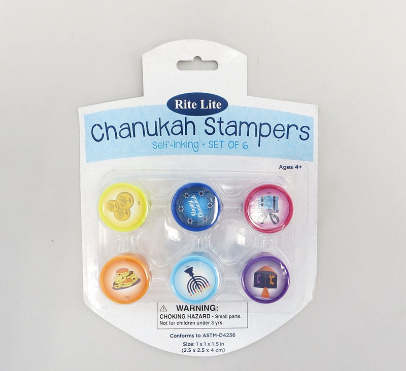 Set of 6 Chanukah Stampers