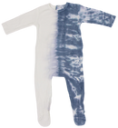 Denim Tie Dye Block Layette Set