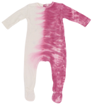 Raspberry Tie Dye Block Layette Set