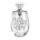 Wifey for Lifey Stemless Wine Glass & Stopper