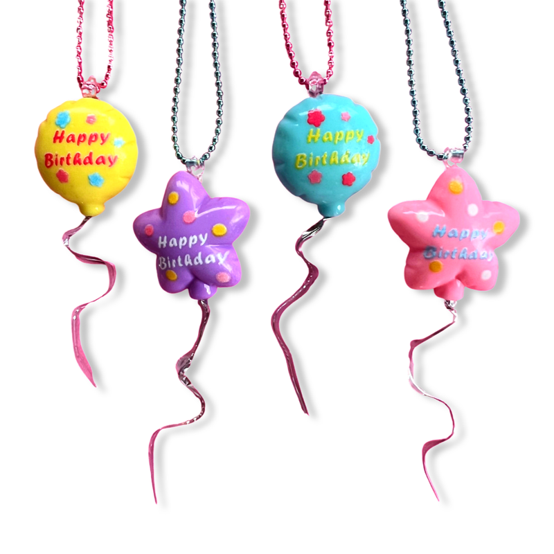 Pop Cutie Birthday Balloon Kids Necklaces