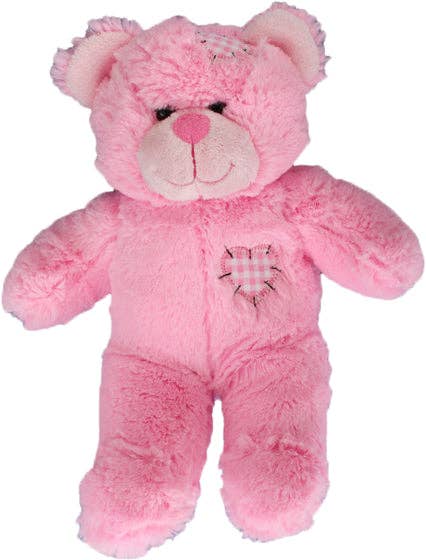 8 inch recordable PINK patch bear