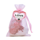 Rose Absolute Heart Geode Handmade Fizz & Foam Bath Bomb 5.5