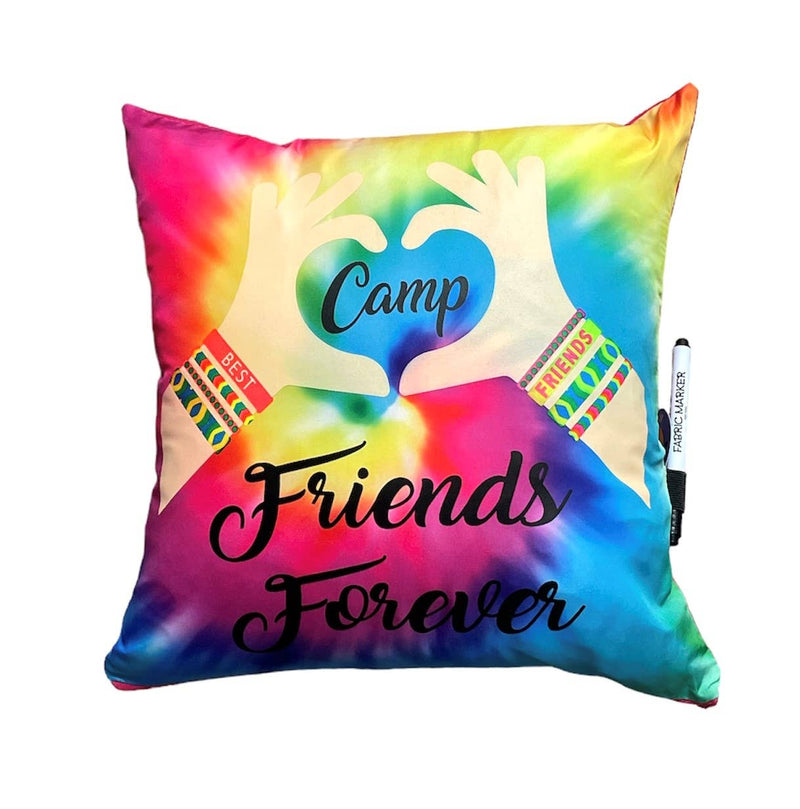 Camp Friends Forever Friendship Autograph Pillow