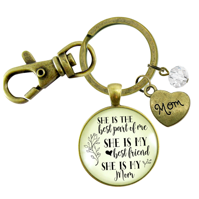 To Mother From Daughter Keychain Best Part of Me Handmade…
