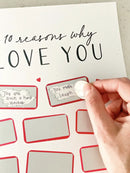 Scratch OFF Top 10 Reasons Why I Love You