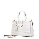 Pearl White Chic Queen Handmade Medium Satchel