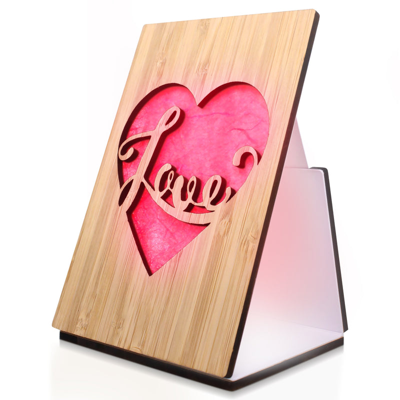 Heart Love Light Up Card