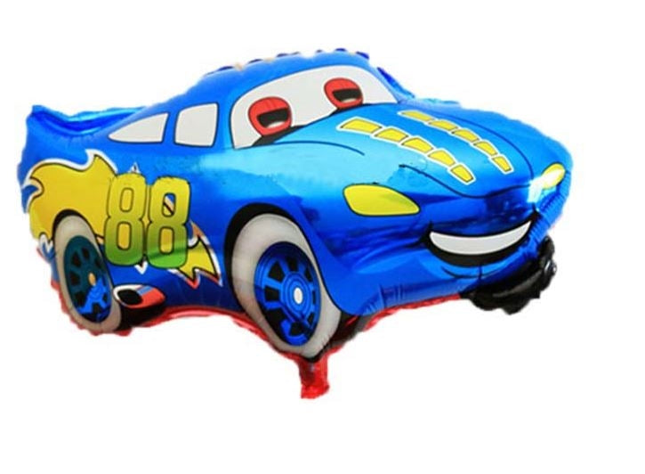 20" Blue 88 Race Car Balloon