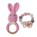 Bunny Rattle and Bracelet Set