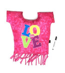 Camp T Shirt Pillow with Fringe